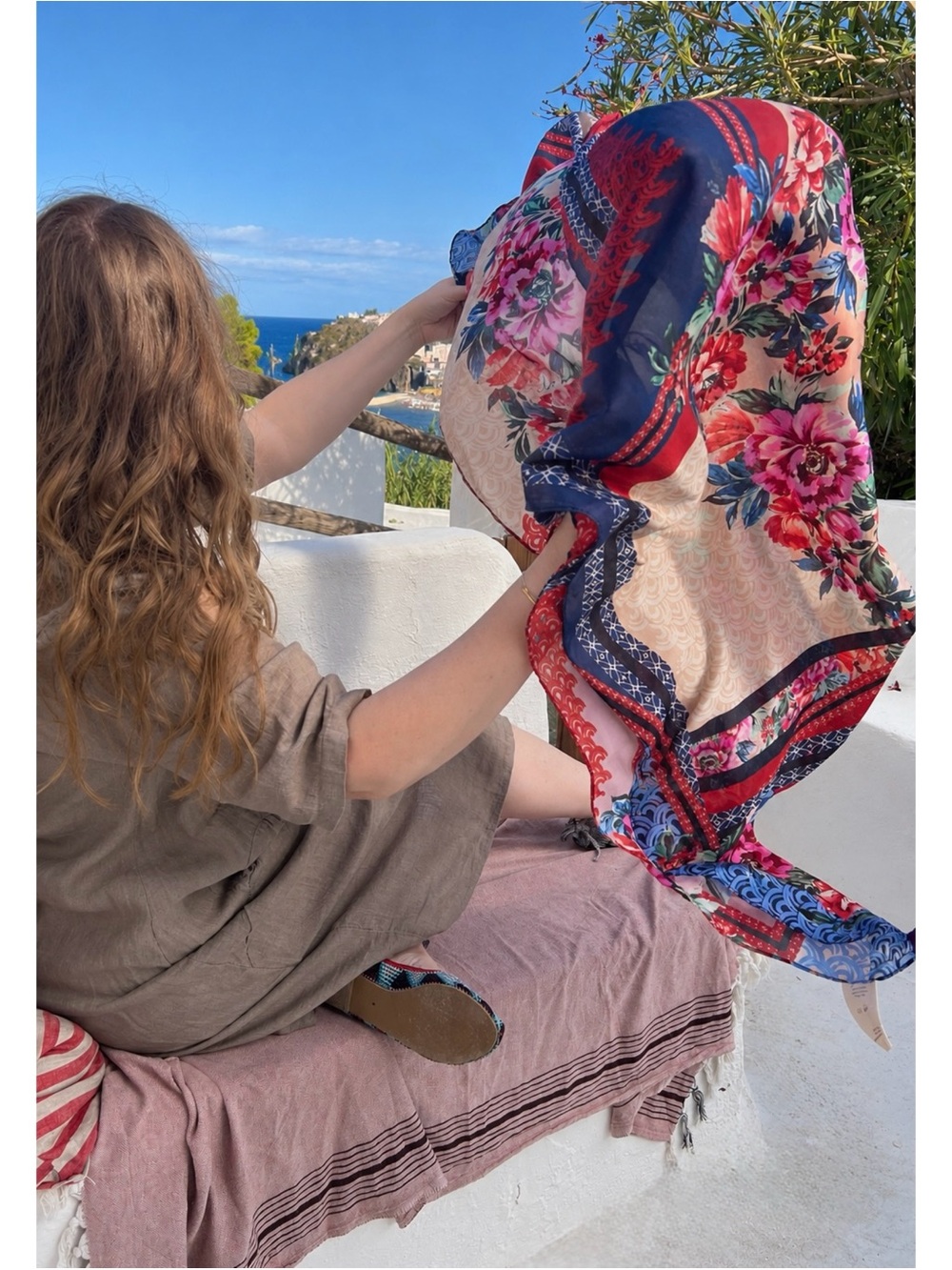 Johnny Was Window Scarf - Picture 3 of 14